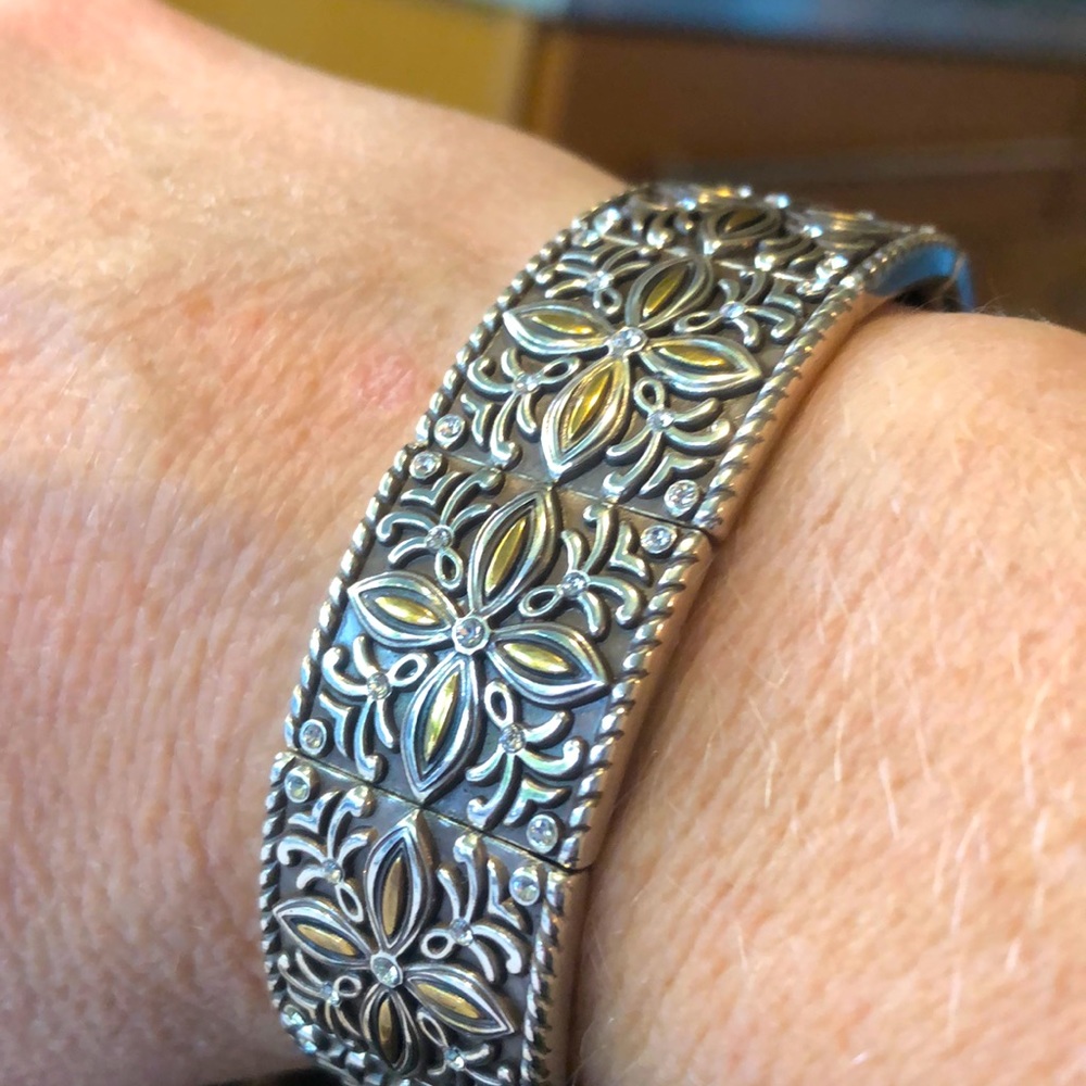 Brighton Silver Two Tone Bracelet